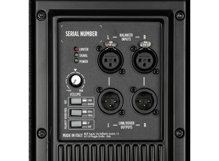 Rcf SUB 702-AS MK3 12" aktiv, 700Wrms, 1400Wpeak 