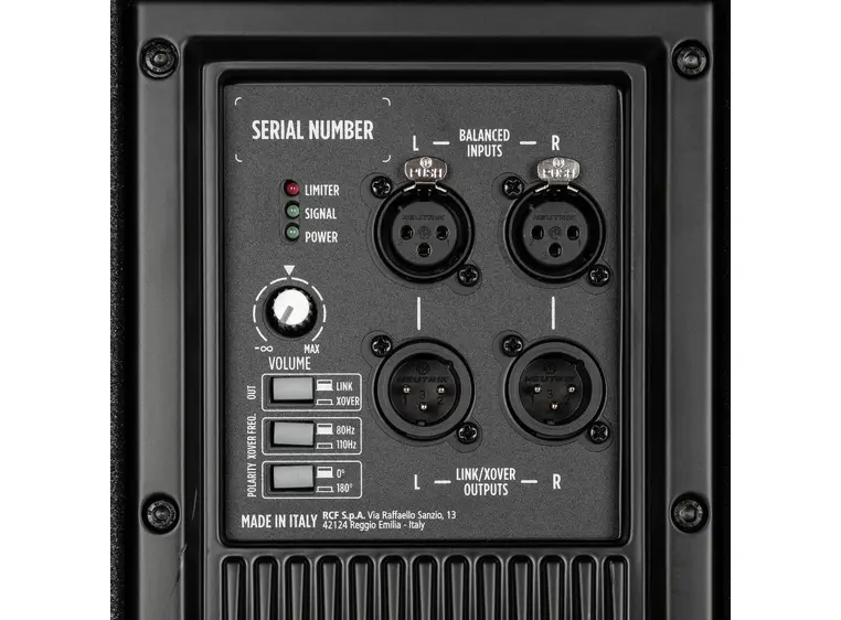 Rcf SUB 702-AS MK3 12" aktiv, 700Wrms, 1400Wpeak 