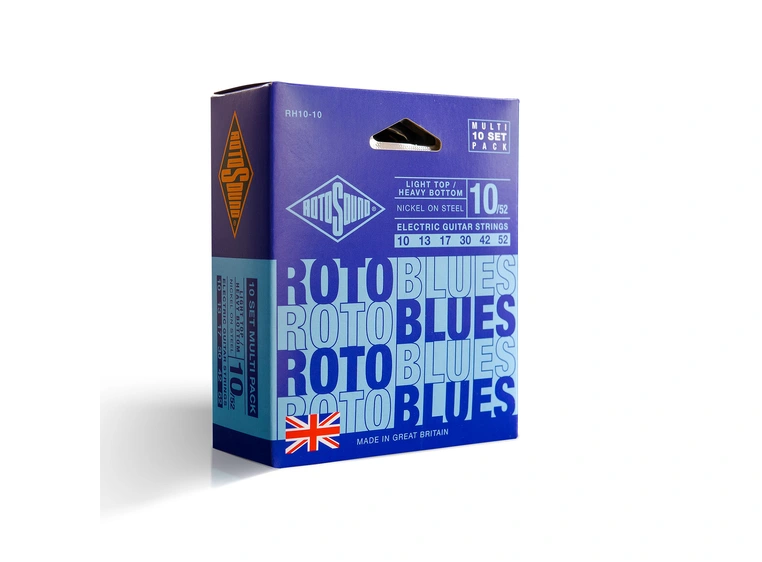 Rotosound RH10-10 Blue 10-52 (10-Pack) (010-052) 