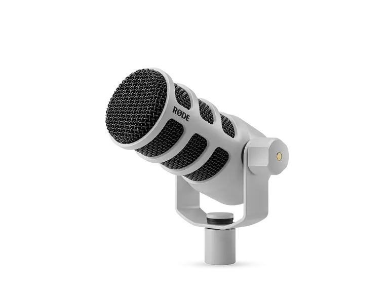 Røde PodMicUSB White USB-C & XLR mik med DSP 