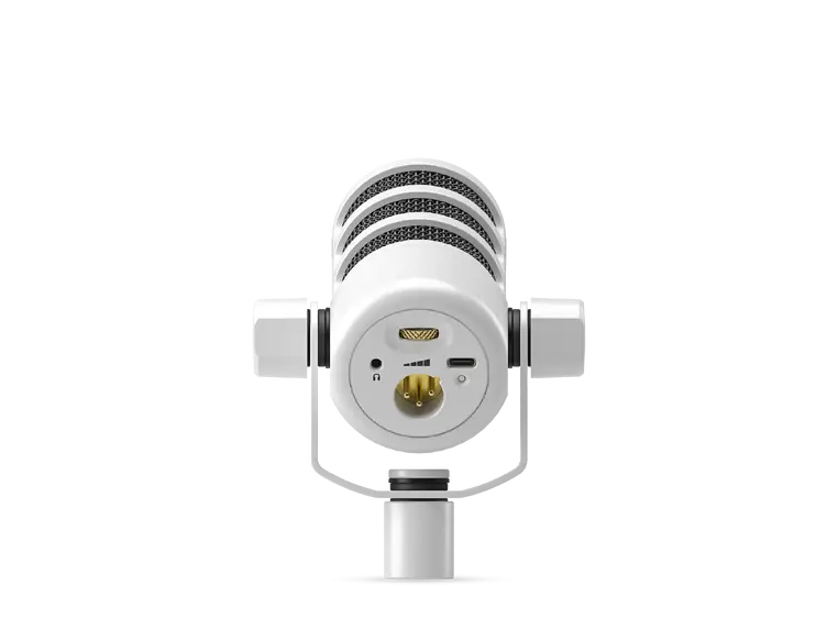 Røde PodMicUSB White USB-C & XLR mik med DSP 