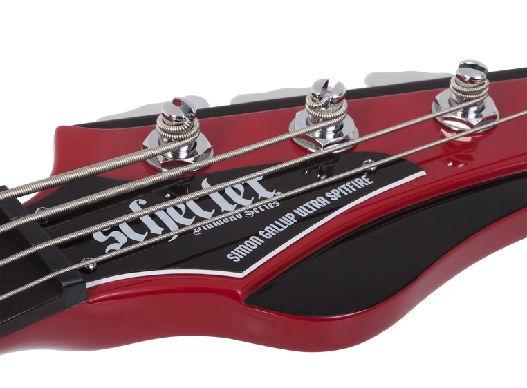 Schecter Simon Gallup Ultra Bass RED/BLK 