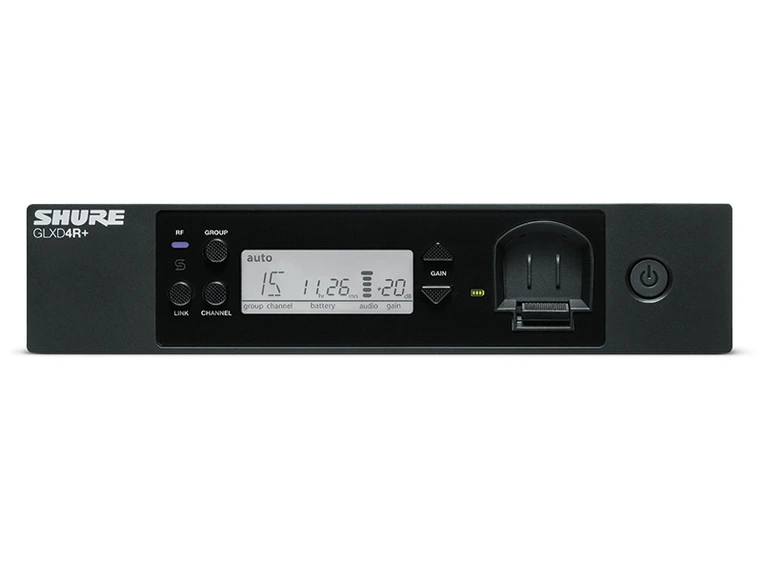 Shure GLXD4R+ Trådløs mottaker 2.4 / 5.8 GHz Rackmonterbar 