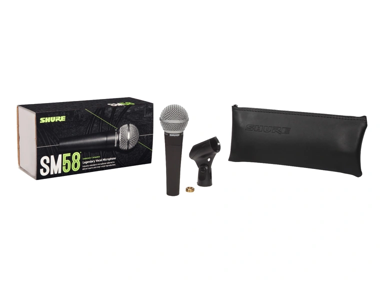 Shure SM58-LCE dynamisk kardioide mikrofon for vokal 