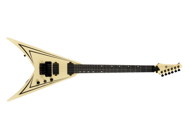 Spira Guitars V-420 Antiq White Stripe 