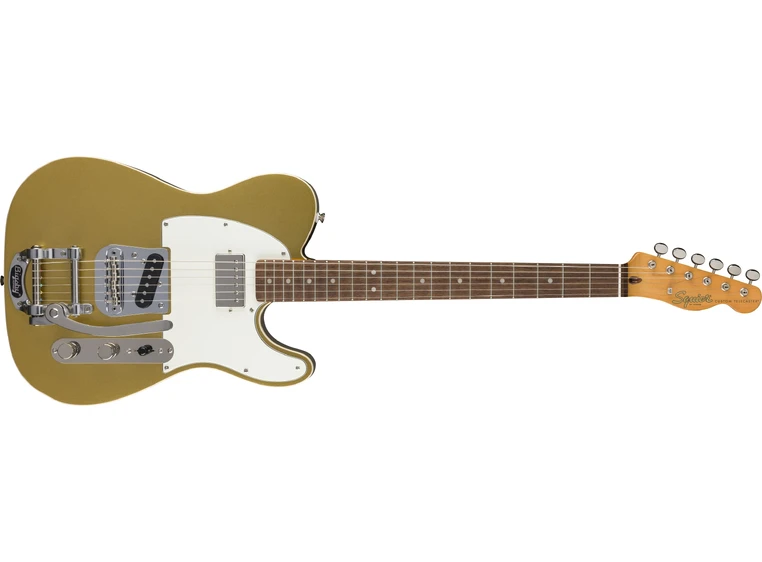 Squier Classic Vibe Custom Telecaster SH, Parchment Pick, Aztec Gold 