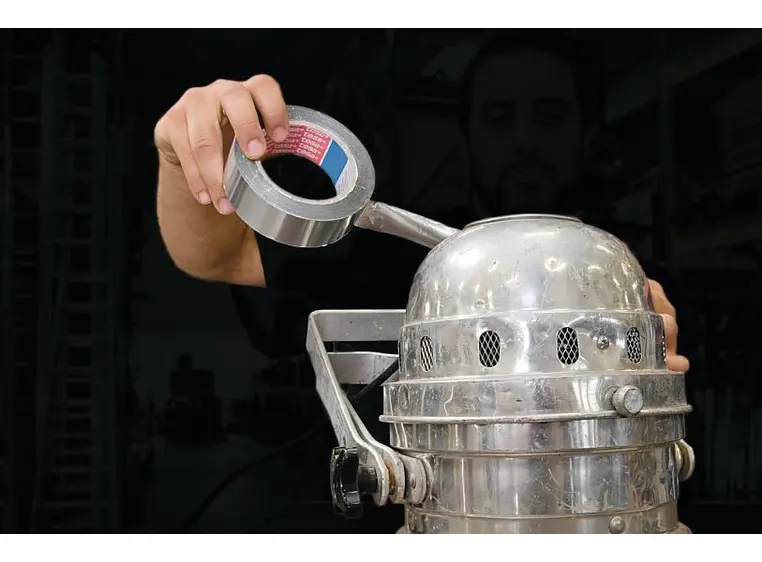 TESA 60650 Alutape uten dekkpapir 50mm x 50m, alu 