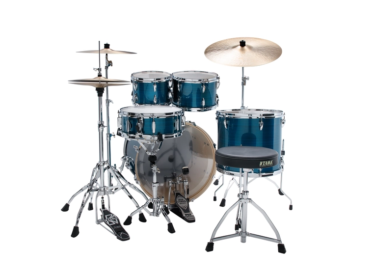 Tama IP52H6WC-HLB Imperialstar 5-del 22 Komplett sett m. cymb.Hairline Blue 