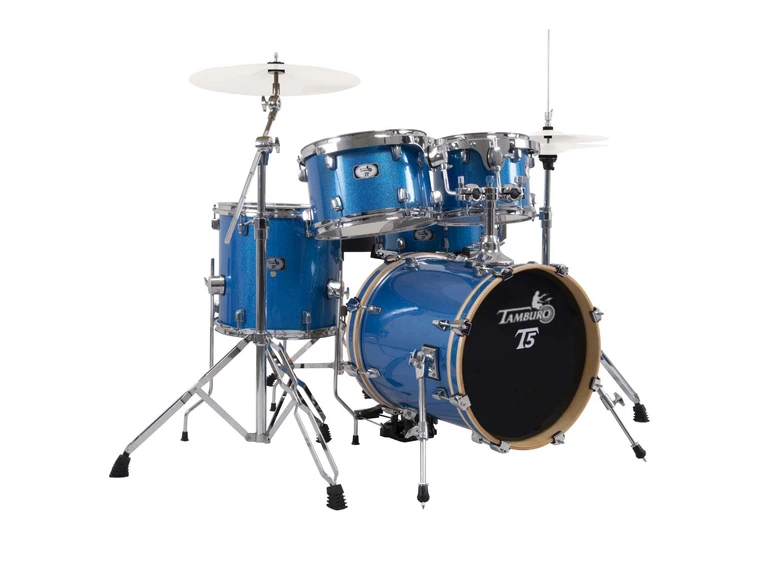 Tamburo TB T5NCR22BLSK T5 Trommesett 12T16FT14SD22BD Blue Sparkle u/cymbaler 