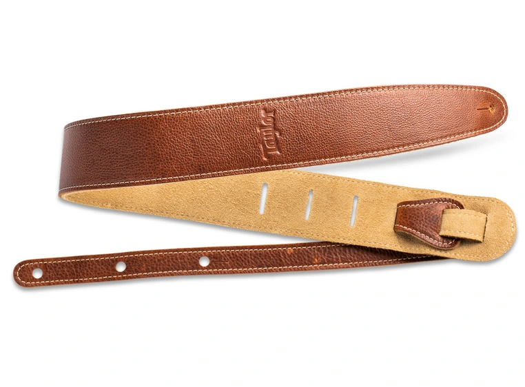 Taylor Strap Med Brown Leather Suede Back 2.5" 