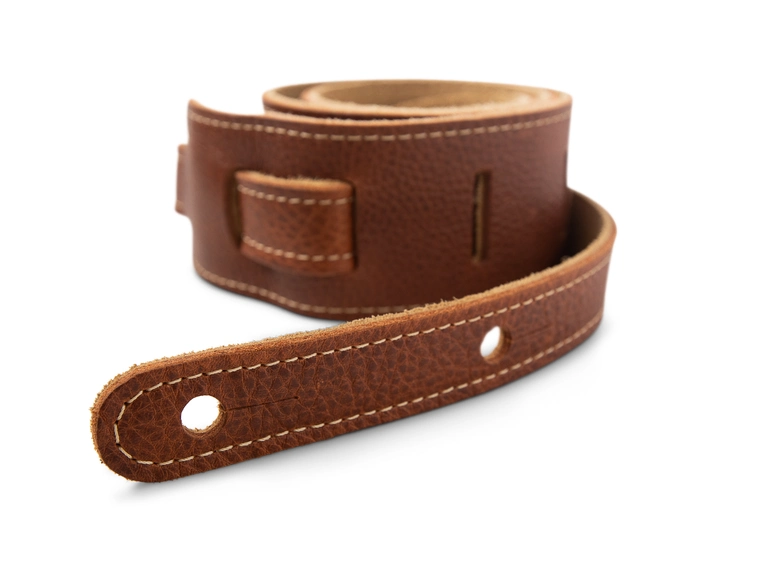 Taylor Strap Med Brown Leather Suede Back 2.5" 