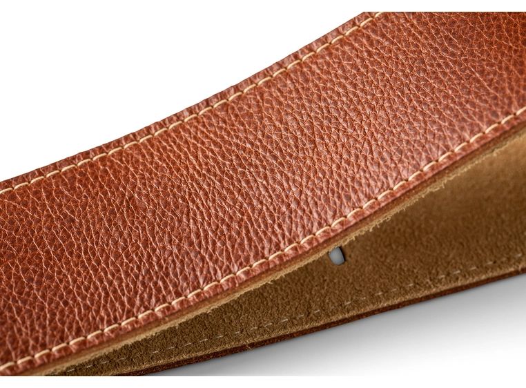 Taylor Strap Med Brown Leather Suede Back 2.5" 