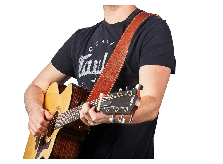 Taylor Strap Med Brown Leather Suede Back 2.5" 