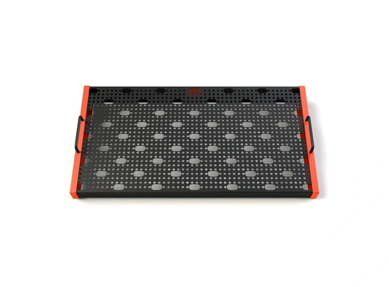 Temple Audio Design DUO Pedalbrett (32 x 61 cm) - Temple Red 