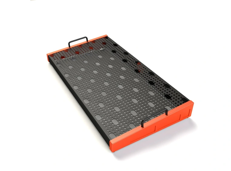Temple Audio Design DUO Pedalbrett (32 x 61 cm) - Temple Red 