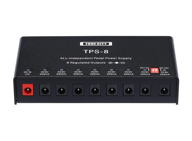 Tone City TPS-08 - Multi Power Supply with 8 Outputs 