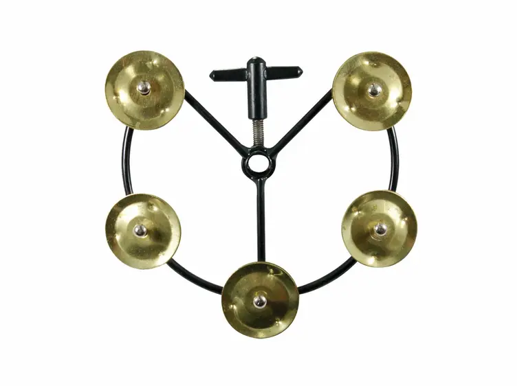 Tycoon Small Hi-Hat Tambourine - 5 Pair Brass Jingles 