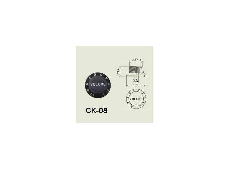 Wilkinson CK-08 el-gitar Volume/Control knob black