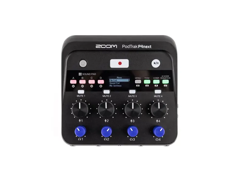 Zoom PodTrak P4next 4-spors podcastopptaker 