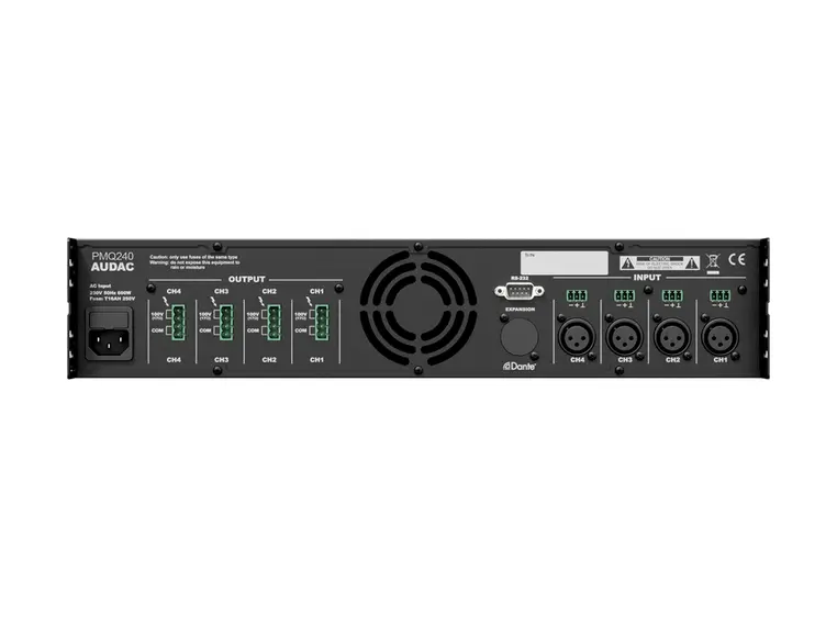 Audac PMQ240 4-kanal 100V 