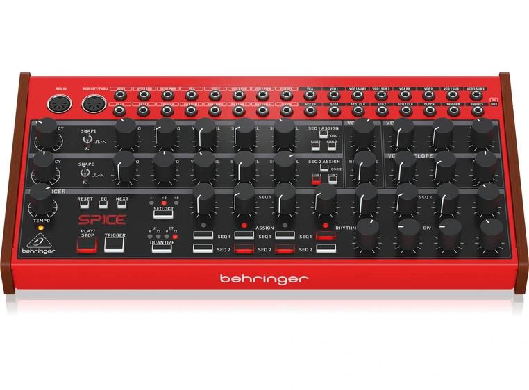 Behringer Spice Polyrhythmic Synthesizer Analog Semi modular with 2 oscillators 