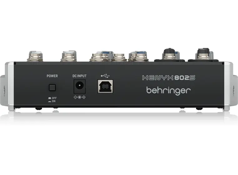 Behringer XENYX 802S 8 input mixer w/USB Streaming interface 