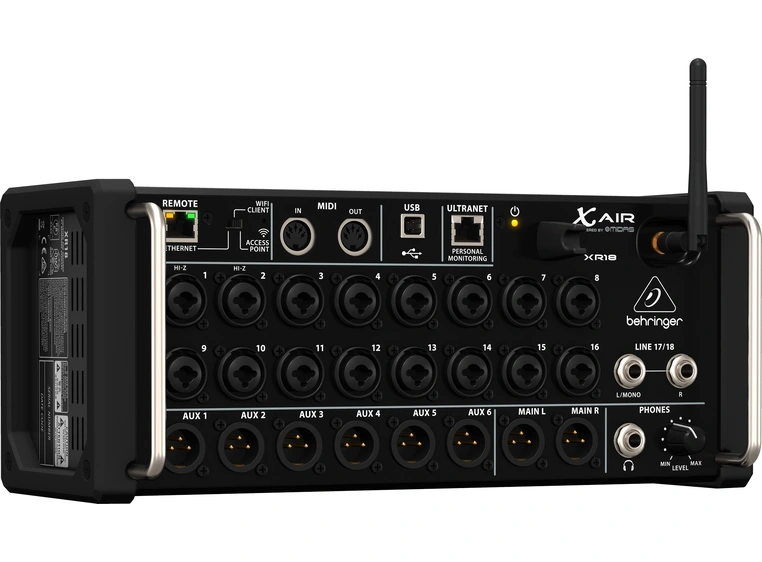 Behringer X AIR XR18 * Digital stagebox rack-mixer *Kunderetur 