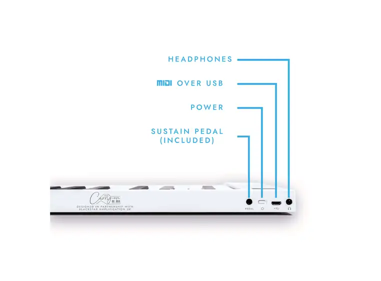 Blackstar Carry on Folding Piano FP49T White 