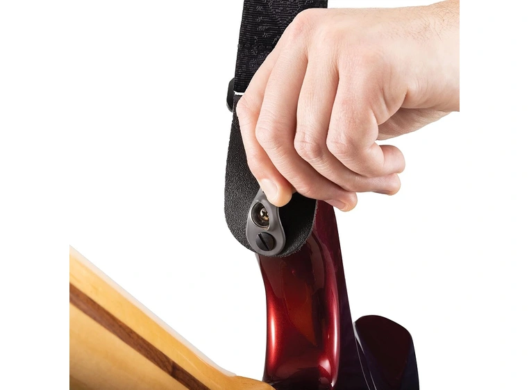 D'Addario 50TB01-RL Gitarreim Pad Lock Woven 50mm - Monterey Black 