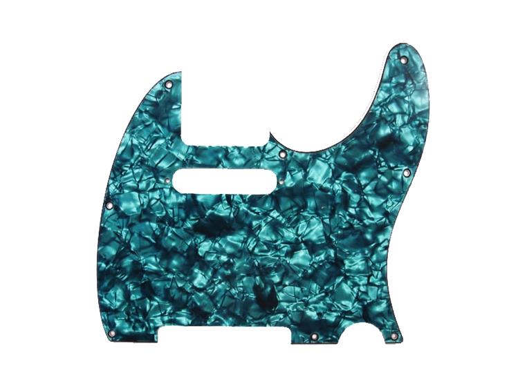 Pickguard Per Basso Jazz D'Andrea 4 Strati 10 Fori Colore Aqua Pearl