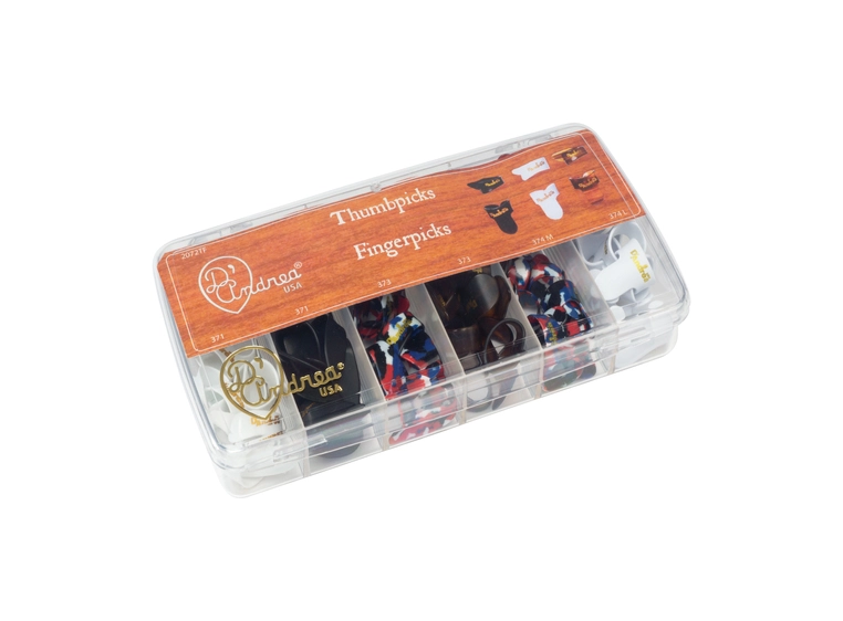 D'Andrea Thumb & Finger Picks Assorterte plekter 72-pakning 