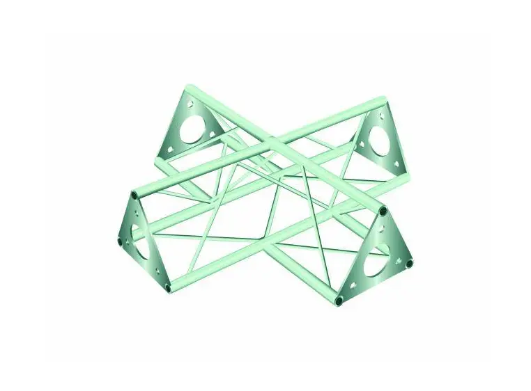 Decotruss SAC-41 crossing 4-way silver 