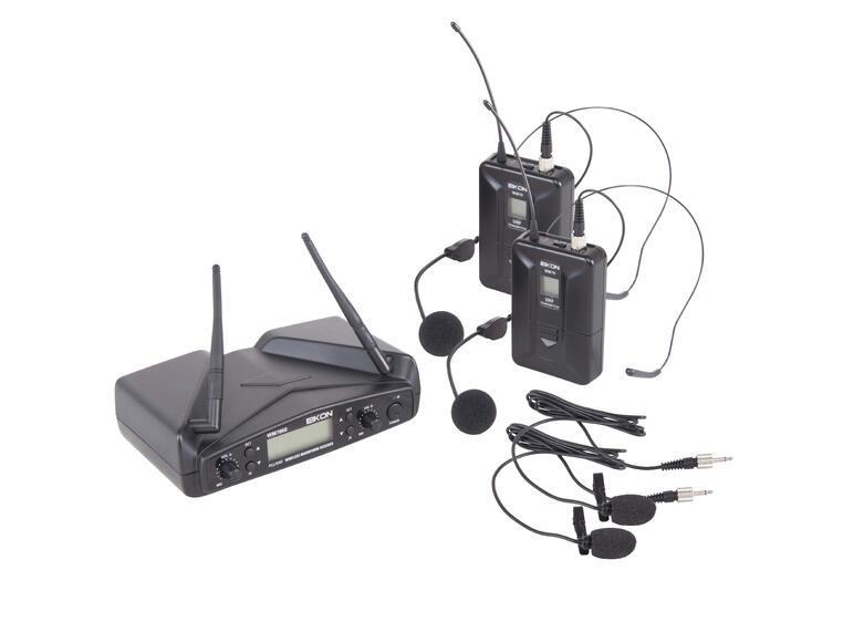 Eikon WM700DH 2 x Bodypack headset lavalier transmitters, Dual