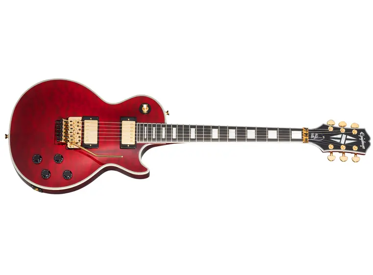 Epiphone Alex Lifeson Les Paul Custom Axcess Quilt Ruby 