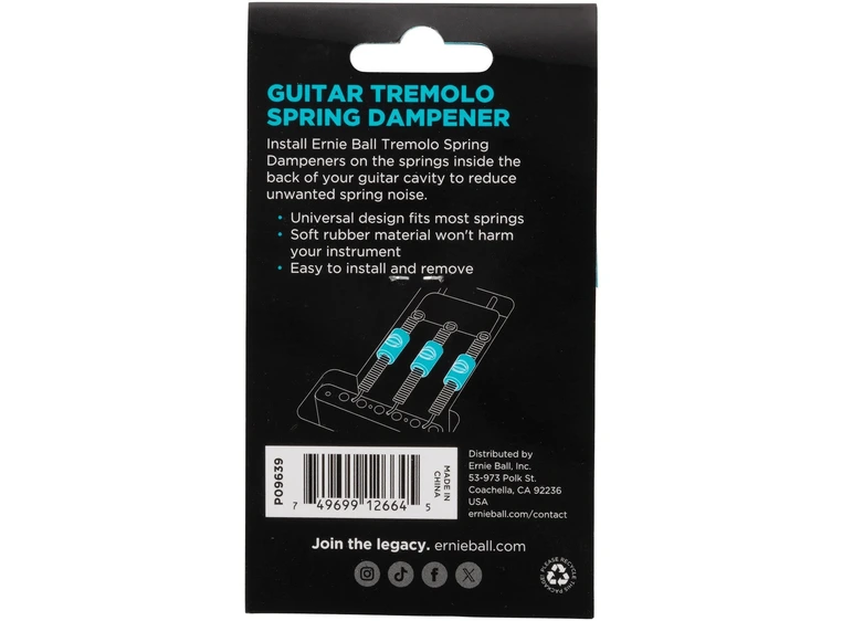 Ernie Ball 9639 Spring Dampener Guitar Tremolo 