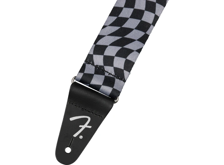 Fender Wavy Checkerboard Reim, Gray Polyester 