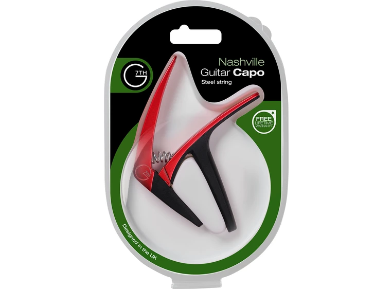 G7th Nashville Capo 6-strengs Red 