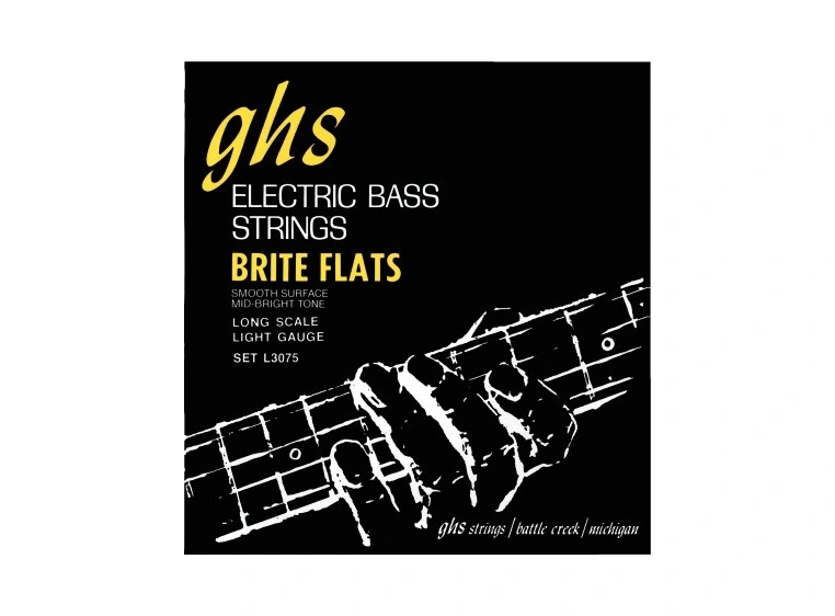 GHS L3075 Brite Flats (045-098) Long Scale 