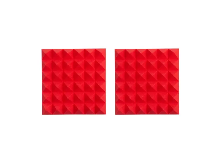 Gator Frameworks GFW-ACPNL1212PRED-2PK 2 Pack of Red 12x12" Acoustic Panel 