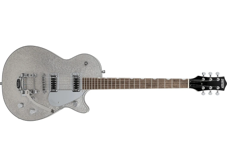 Gretsch G5230T Electromatic Sparkle Jet FT Single-Cut Bigsby, IL, Silver Sparkle 