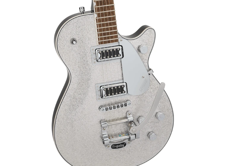 Gretsch G5230T Electromatic Sparkle Jet FT Single-Cut Bigsby, IL, Silver Sparkle 