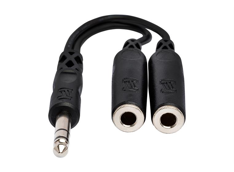 Hosa YPP118 Y-kabel 1x stereo jack (M) - 2x stereo Jack (F)