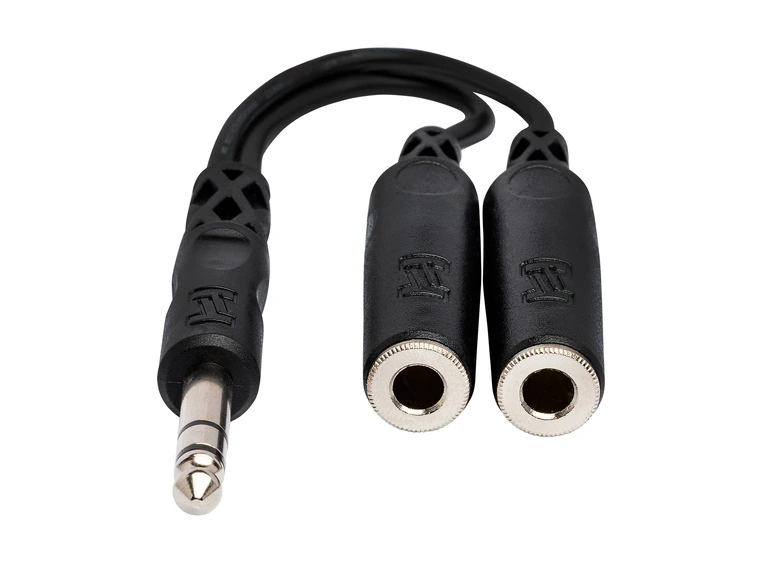 Hosa YPP118 Y-kabel 1x stereo jack (M) - 2x stereo Jack (F) 