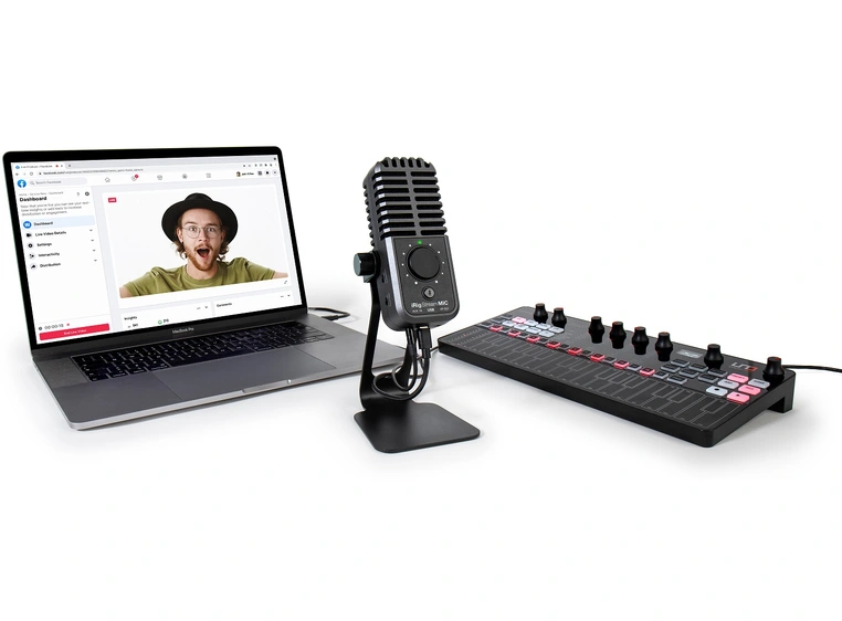 IK Multimedia iRIG Streaming Mikrofon USB-mikrofon for MAC/PC/iPAD/USB-C 