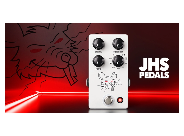 JHS Pedals PackRat White Overdrive / Distortion / Fuzz 