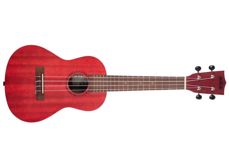 Kala KA-MRT-RED-C Adobe Red Watercolor Meranti Concert Ukulele 