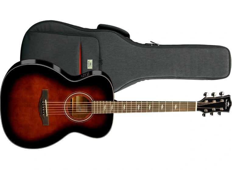 Kepma Guitars Solid Top F1E Walnut OM Ak.gitar m/pickup 