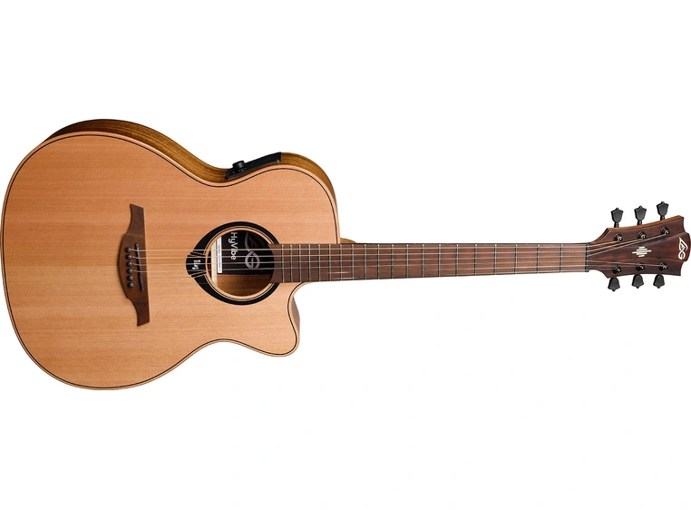 LAG Guitars HV10ACE HyVibe 10 Auditorium Cutaway Satin 