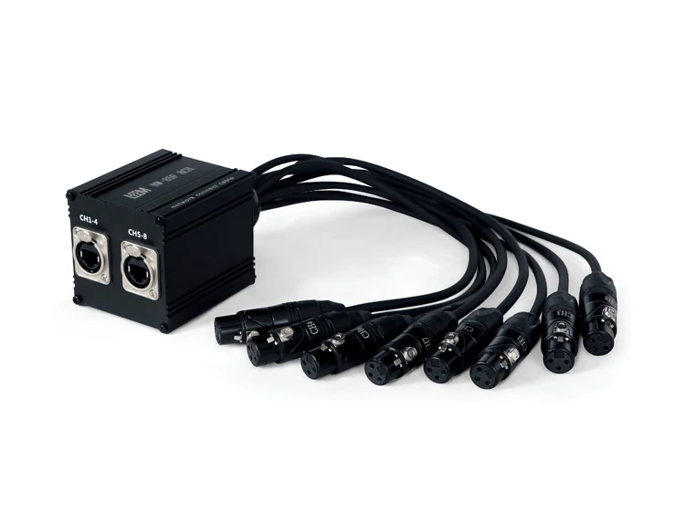 LEEM NW85F 8 XLR hun til 2 CAT5/6/7, 1m 