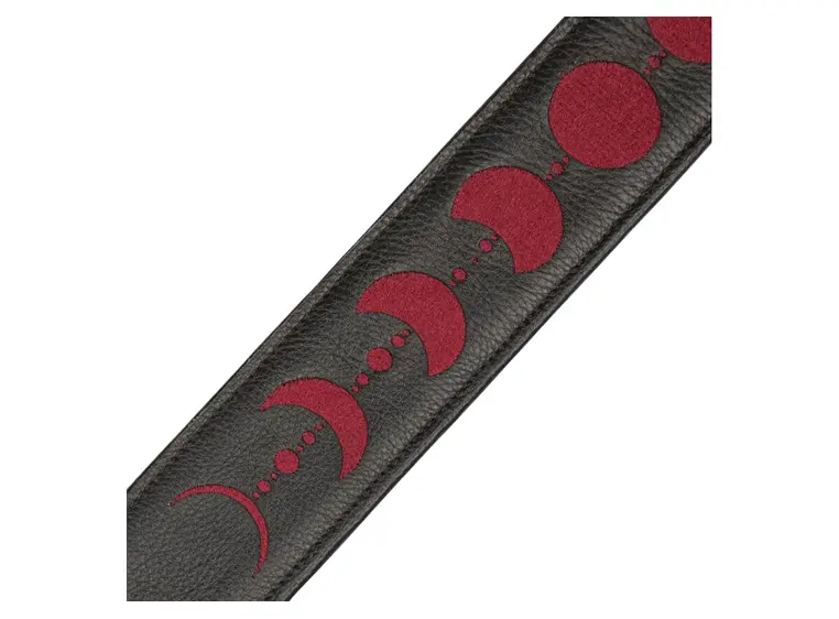 Levy's MG317MP-BLK-BRG 2.5" Leather Guitar Strap 48"-55'' Burgundy 